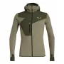 Salewa Puez 2 Dry camiseta de manga larga con capucha y cremallera completa Dark Olive Melange para hombre XL