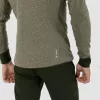 Salewa Puez 2 Dry camiseta de manga larga con capucha y cremallera completa Dark Olive Melange para hombre XL