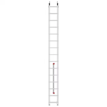 HAILO S80 ProfiStep duo escalera combinada, aluminio, 2x15 peldaños, carga máx. 150 kg
