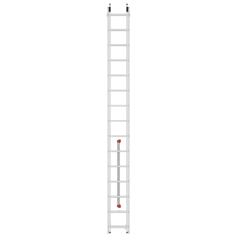 HAILO S80 ProfiStep duo escalera combinada, aluminio, 2x15 peldaños, carga máx. 150 kg