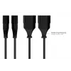 kabelmeister cable alargador Euro, enchufe Euro tipo C a toma Euro, 0,75 mm², 0,5 m, negro (SK0300-S005)