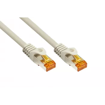 Cable de red Cat.7 S/FTP KABELMEISTER, funda TPE, libre de halógenos, gris, 15 m