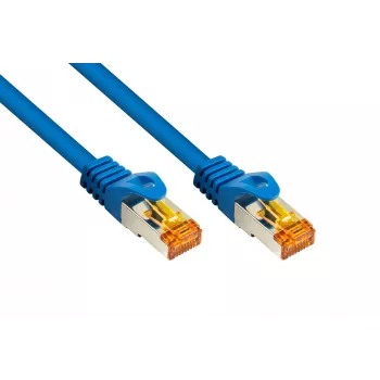 Cable de red Cat.7 S/FTP KABELMEISTER, RJ45, funda TPE, libre de halógenos, azul, 5 m