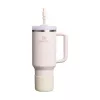 STANLEY The Quencher Boot + Strohhalm-Topper-Set, accesorio protector de silicona para vaso térmico 1,18L, Light Cream