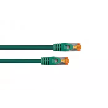 Cable de red Cat.7 S/FTP KABELMEISTER, RJ45, TPE libre de halógenos, verde, 0,25 m