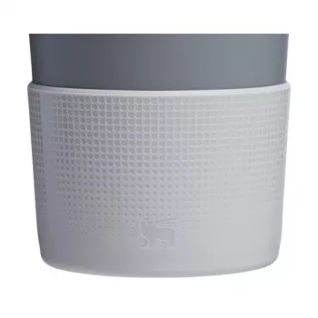 STANLEY Set de 2 fundas protectoras y tapones para pajita para vaso térmico 0,89L/0,59L The Quencher Boot + Straw Topper gris claro