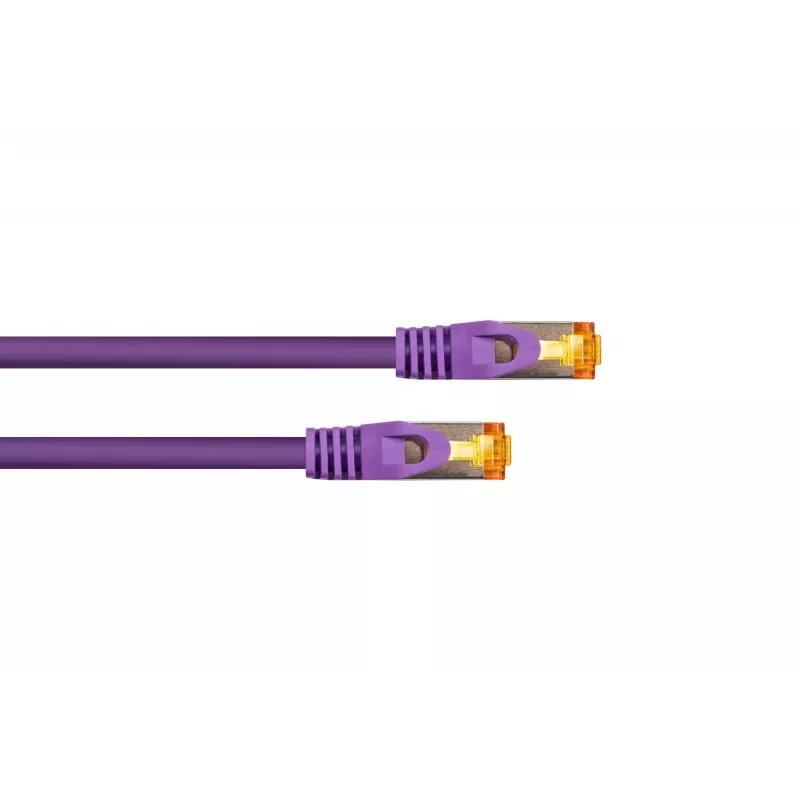 Kabelmeister Cable de red Cat.7 S/FTP, funda TPE, libre de halógenos, violeta, 15 m