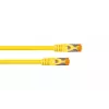 KABELMEISTER Cable de red Cat.7 S/FTP, RJ45, TPE libre de halógenos, amarillo, 0,5m
