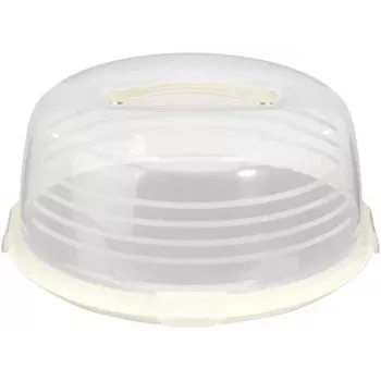 CURVER Fiambrera redonda para tarta Ø34,7x15,6 cm crema