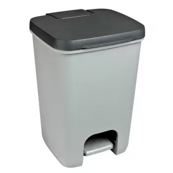 Curver Cubo de pedal Essentials 20L gris/gris oscuro