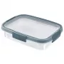 CURVER Smart Eco Fresh Fiambrera rectangular 0,7L transparente con tapa verde