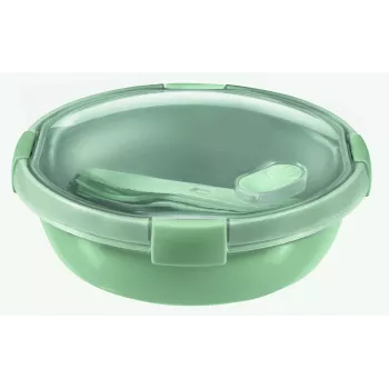 CURVER Smart Eco To Go fiambrera redonda, 1 L, Ø20x7 cm, Soft Green