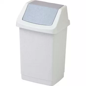 CURVER Click-It Cubo de basura 9L gris 22,9x18,9x38,1cm