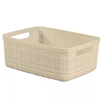 CURVER Cesta Jute S 5L 27x20x11cm crema