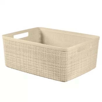 Curver Cesta Jute M 12L 36x28x15cm crema