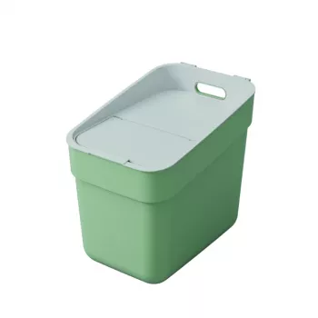 CURVER Ready To Collect 20L Cubo de basura Verde/Gris claro