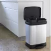 CURVER Cubo de basura con pedal Metallic Deco Bin Duo 10+18L Plata