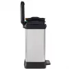 CURVER Cubo de basura con pedal Metallic Deco Bin Duo 10+18L Plata