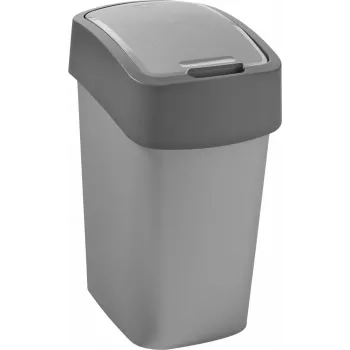 CURVER Flip Bin 9L Cubo de basura Plata/Gris