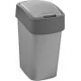 CURVER Flip Bin 9L Cubo de basura Plata/Gris