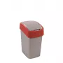 CURVER Flip Bin 25L Cubo de basura Plata/Rojo