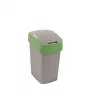 Curver Flip Bin cubo de basura 25L, plata/verde