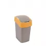 Curver Flip Bin cubo de basura 25L, plata/amarillo