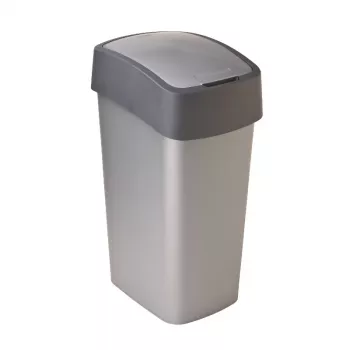 CURVER Flip Bin 45L Cubo de basura Plata/Gris