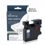 MediaRange Cartucho de cinta de rotulación D1 para Dymo 43613/S0720780, 6mm x 7m, Negro sobre Blanco
