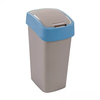 CURVER Flip Bin 45L Cubo de basura Plata/Azul