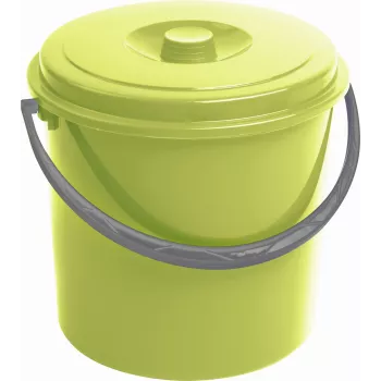 CURVER Cubo con tapa 10L Verde