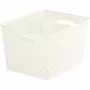 CURVER Cesta My Style L 18L Cesta de almacenamiento color crema