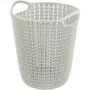 CURVER Knit papelera 7L blanca 23x24x27cm