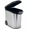 CURVER Pet Life contenedor de comida con ruedas, 12kg, 35L, 49,3x27,8x40,3 cm, plata