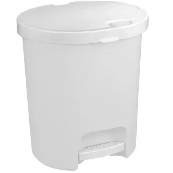 CURVER Deco Bin cubo de pedal 25L 36x41cm blanco