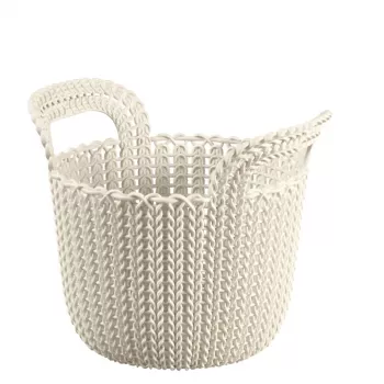 CURVER cesta Knit XS redonda 3L blanca 23x19x19cm