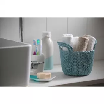 CURVER cesta Knit XS redonda 3L blanca 23x19x19cm