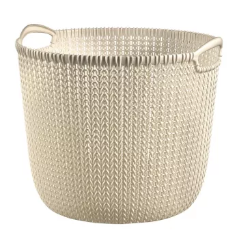 Curver Knit L cesta de ropa redonda 30L blanca 40x39x33cm