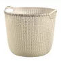 Curver Knit L cesta de ropa redonda 30L blanca 40x39x33cm