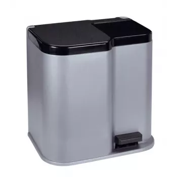 CURVER Duo 15+7L plata/gris oscuro cubo de pedal