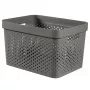 CURVER Infinity Recycled caja 17L 36x27x22cm gris oscuro