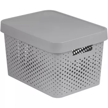 Curver Infinity Recycled caja de almacenamiento 17L 36x27x22cm gris