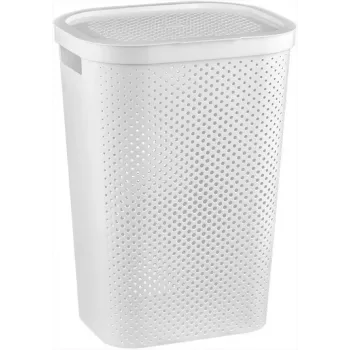 CURVER Infinity Recycled cesta de ropa 60L 44x35x60 cm blanca