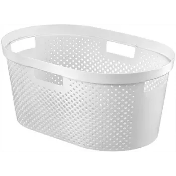 CURVER Infinity Recycled cesta de ropa 40L 59x39x27cm blanca