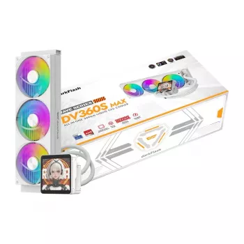 DarkFlash DV360S MAX blanco refrigeración líquida AIO ARGB para CPU 360mm