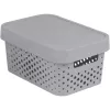 Curver Infinity caja de almacenamiento de material reciclado con tapa, 4,5L, gris