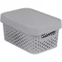 Curver Infinity caja de almacenamiento de material reciclado con tapa, 4,5L, gris