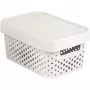 CURVER Infinity Recycled caja de almacenamiento 4,5L con tapa, blanca