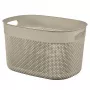 CURVER Filo L Cesta de almacenamiento 18L 38x28x22cm Beige efecto trenzado