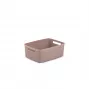 CURVER Cesta Jute S 5L 27x20x11cm Rosa - Cesta de almacenamiento de yute natural